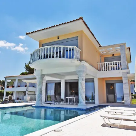 Greece Villas Beach Front Villa Polychrono